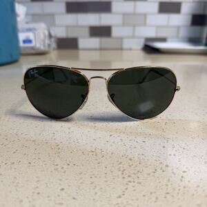 Ray-Ban Sunglasses Made In Italy RB62014 140 3N AVIATOR Gold